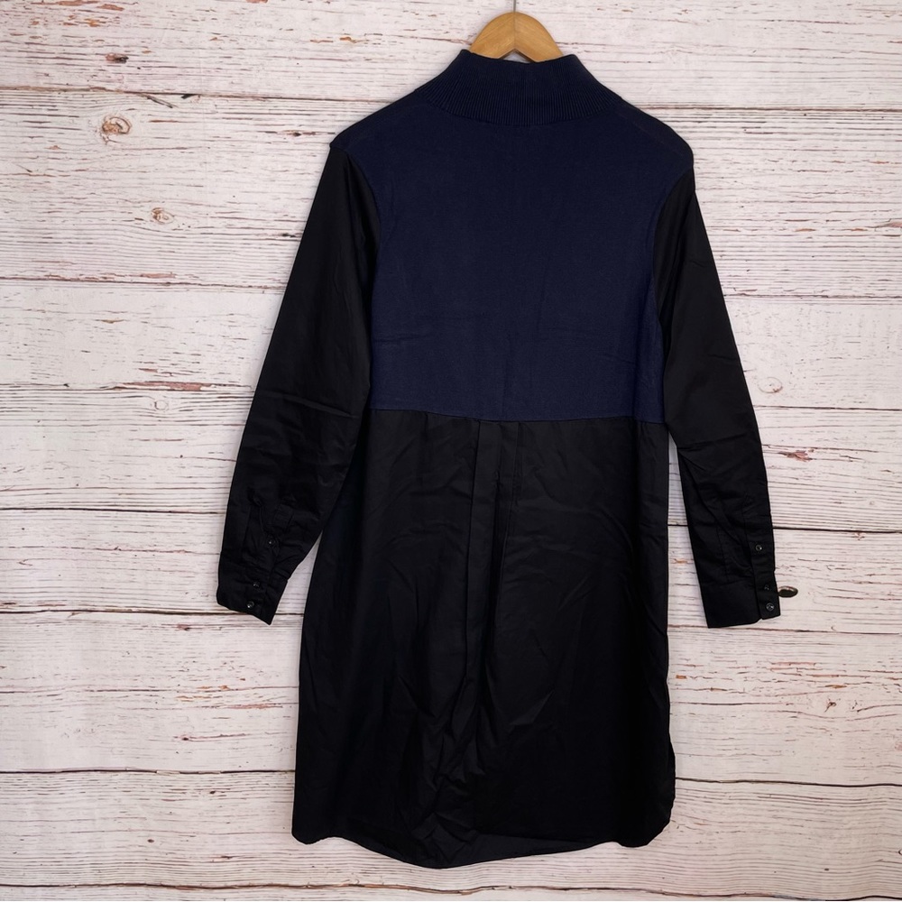 French Connection wool blend sweater shirt dress